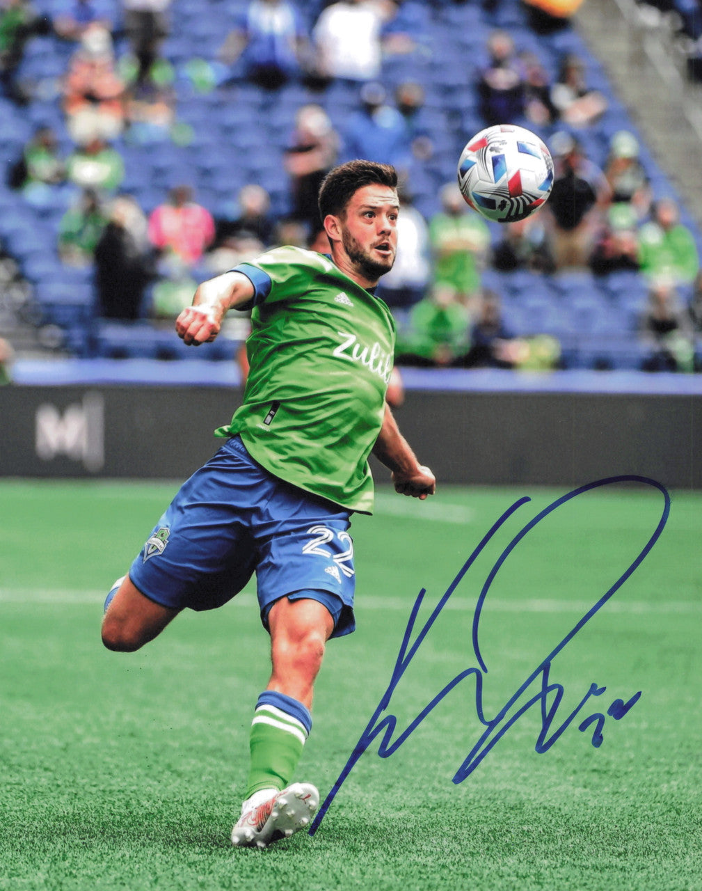 Kelyn Rowe Autographed 8x10 Photo Seattle Sounders SKU #244402