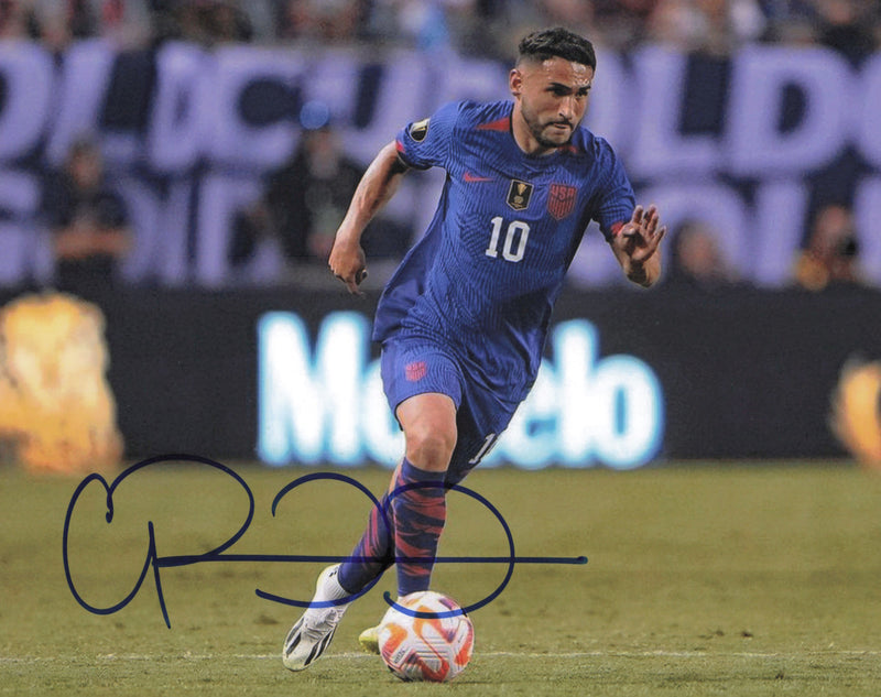 Cristian Roldan Autographed 8x10 Photo Team USA Men's National Soccer Team SKU #244408