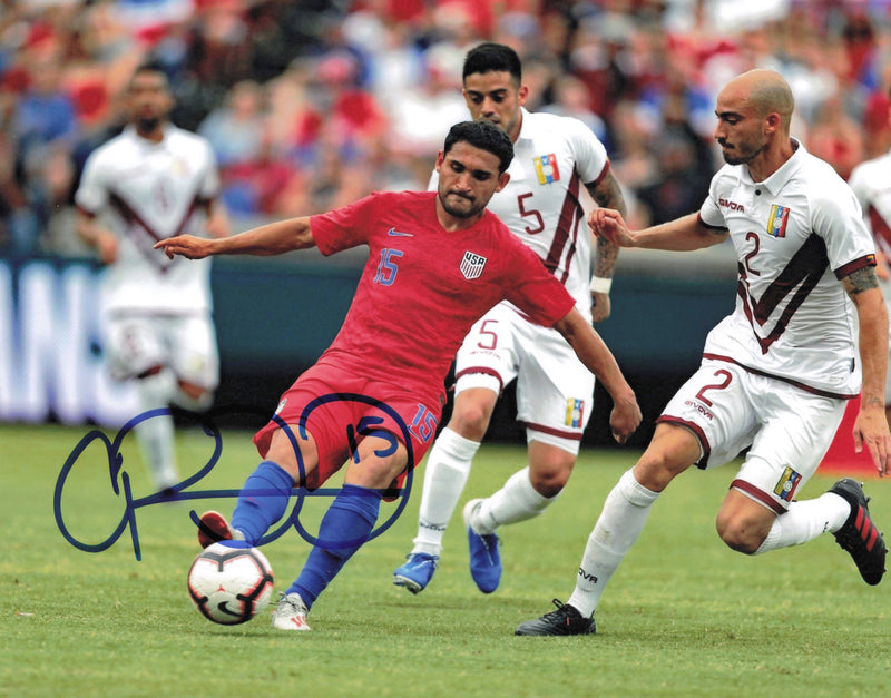 Cristian Roldan Autographed 8x10 Photo Team USA Men's National Soccer Team SKU #244409