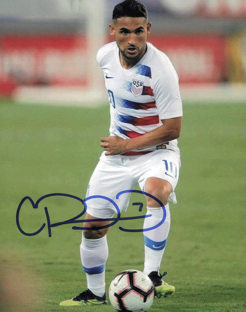 Cristian Roldan Autographed 8x10 Photo Team USA Men's National Soccer Team SKU #244410