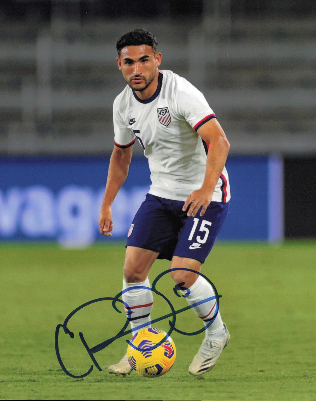 Cristian Roldan Autographed 8x10 Photo Team USA Men's National Soccer Team SKU #244412