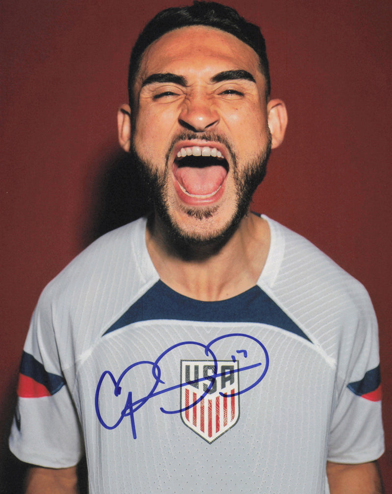 Cristian Roldan Autographed 8x10 Photo Team USA Men's National Soccer Team SKU #244415