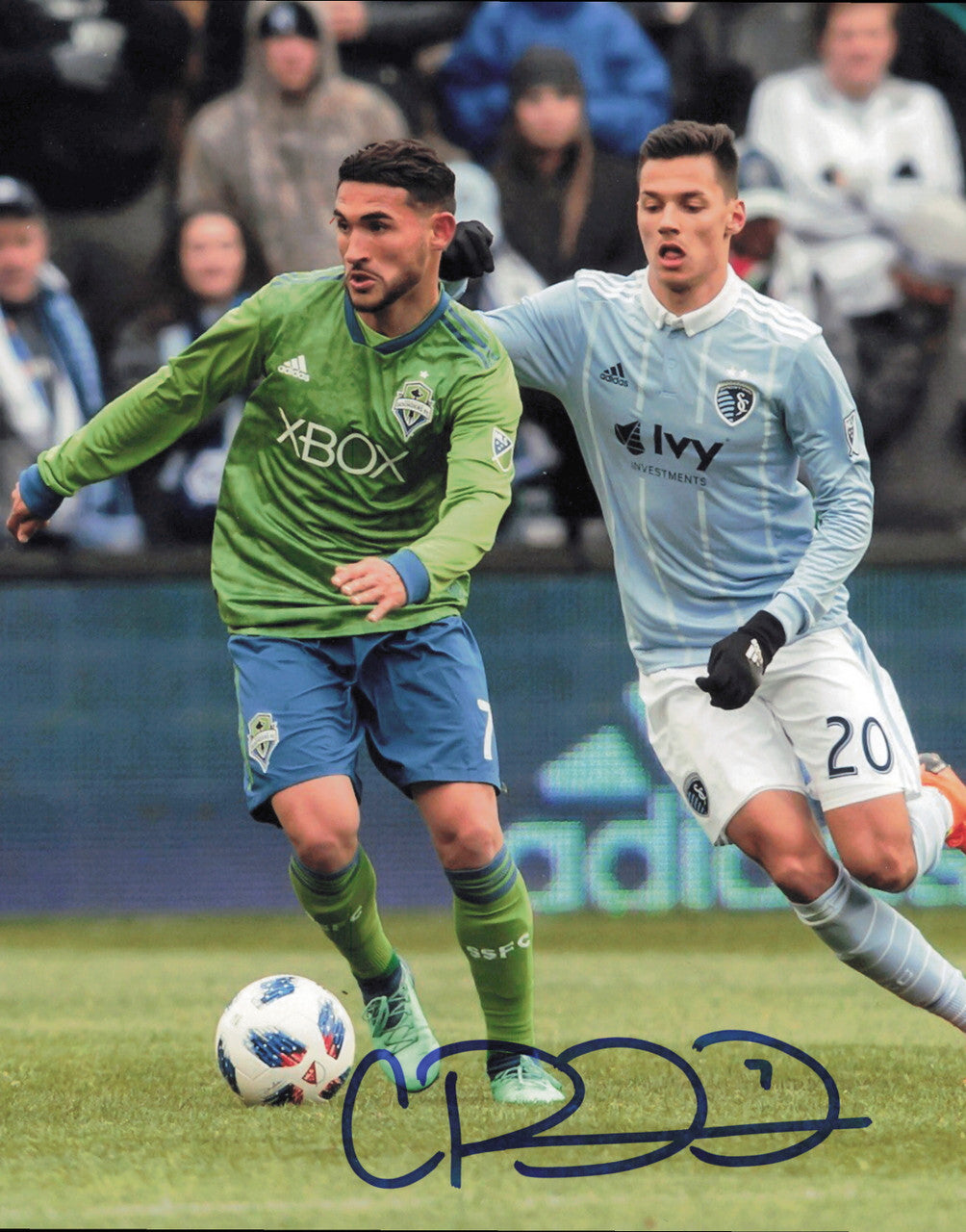 Cristian Roldan Autographed 8x10 Photo Seattle Sounders SKU #244428