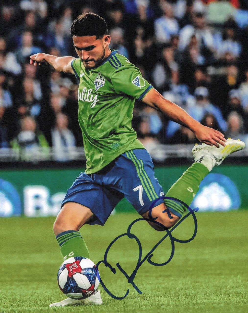 Cristian Roldan Autographed 8x10 Photo Seattle Sounders SKU #244452