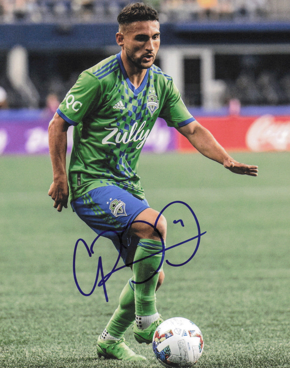 Cristian Roldan Autographed 8x10 Photo Seattle Sounders SKU #244464