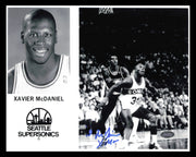 Xavier "X-Man" McDaniel Autographed 8x10 Photo Seattle Supersonics MCS Holo #87278