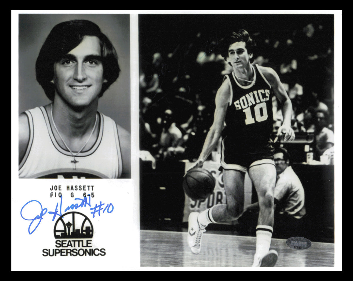 Joe Hassett Autographed 8x10 Photo Seattle Supersonics MCS Holo #87283