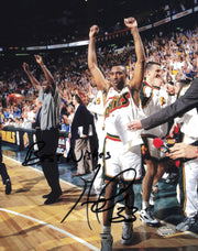 Hersey Hawkins Autographed 8x10 Photo Seattle Supersonics MCS Holo #87287