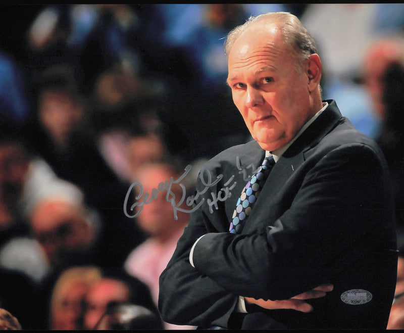 George Karl Autographed 8x10 Photo Seattle Supersonics MCS Holo #87297