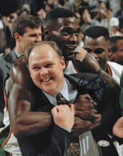 George Karl Autographed 8x10 Photo Seattle Supersonics MCS Holo #87302