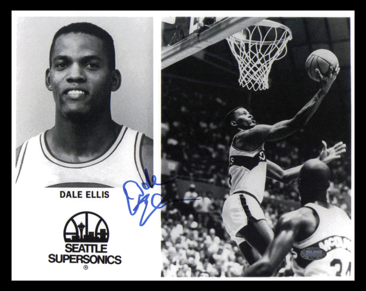 Dale Ellis Autographed 8x10 Photo Seattle Supersonics MCS Holo #87321