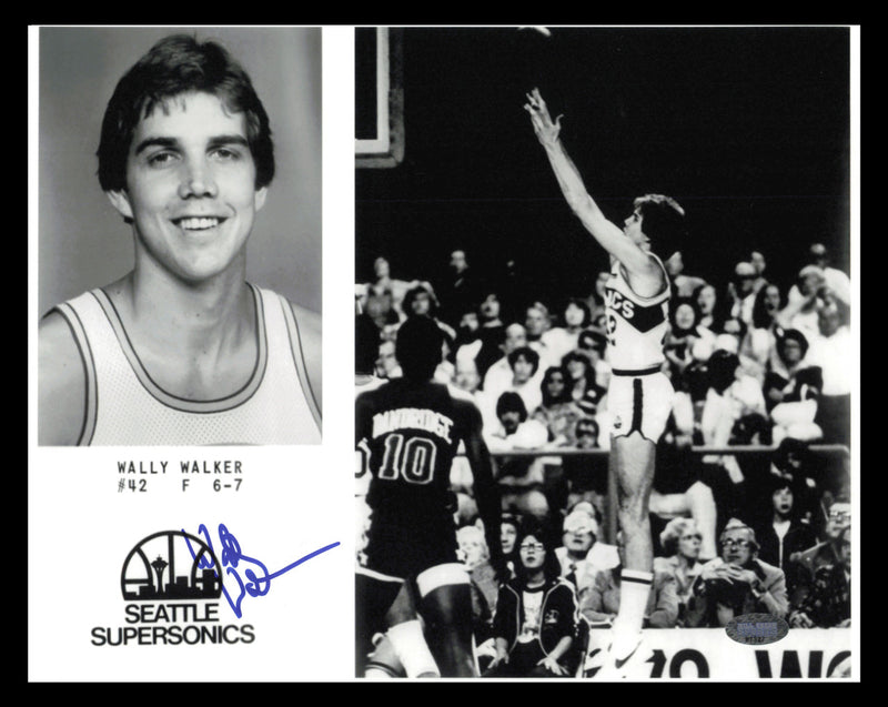 Wally Walker Autographed 8x10 Photo Seattle Supersonics MCS Holo #87327
