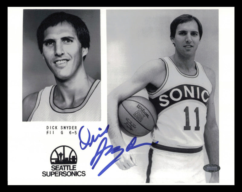 Dick Snyder Autographed 8x10 Photo Seattle Supersonics MCS Holo #87332