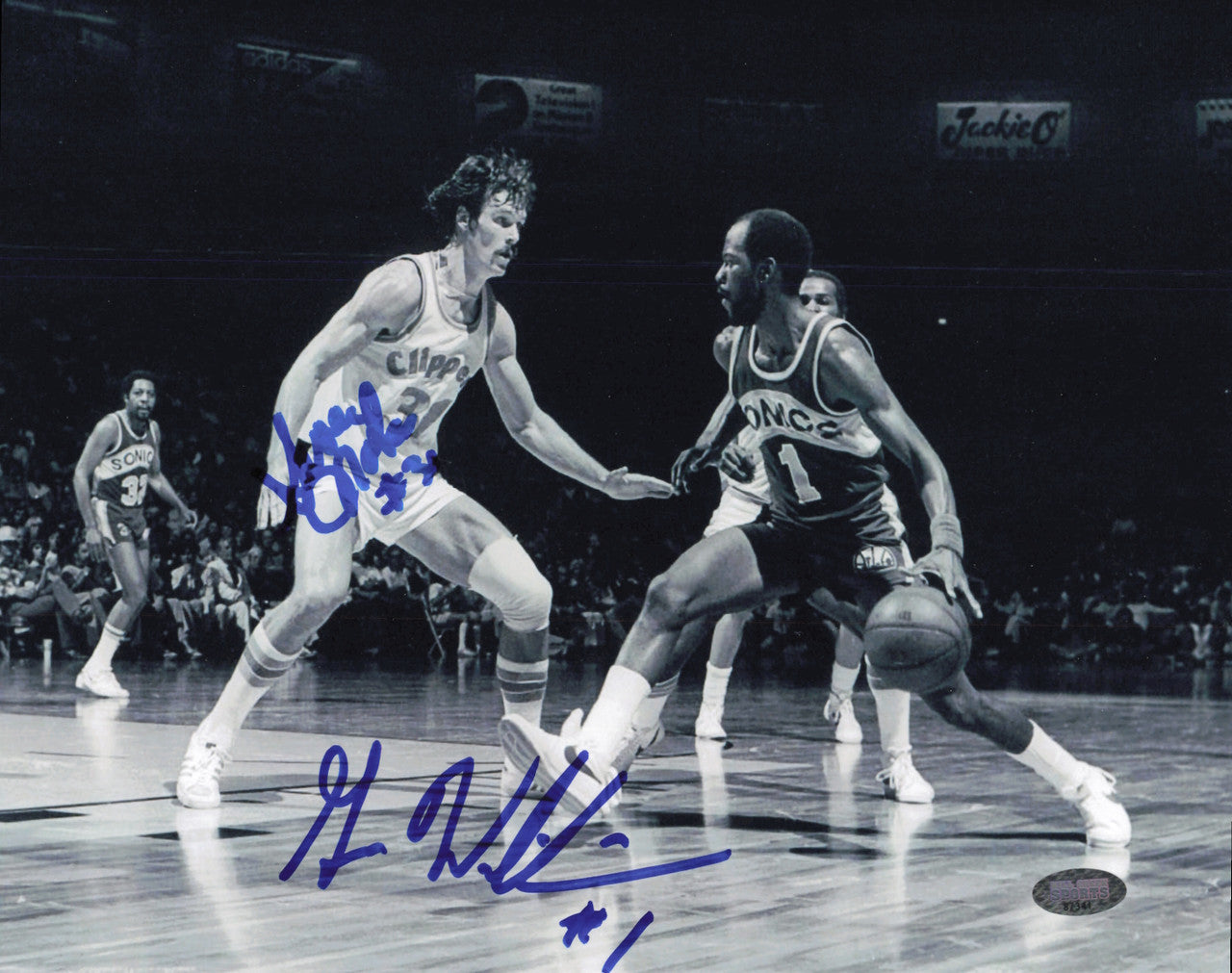 Gus Williams & Swen Nater Autographed 8x10 Photo MCS Holo #87341