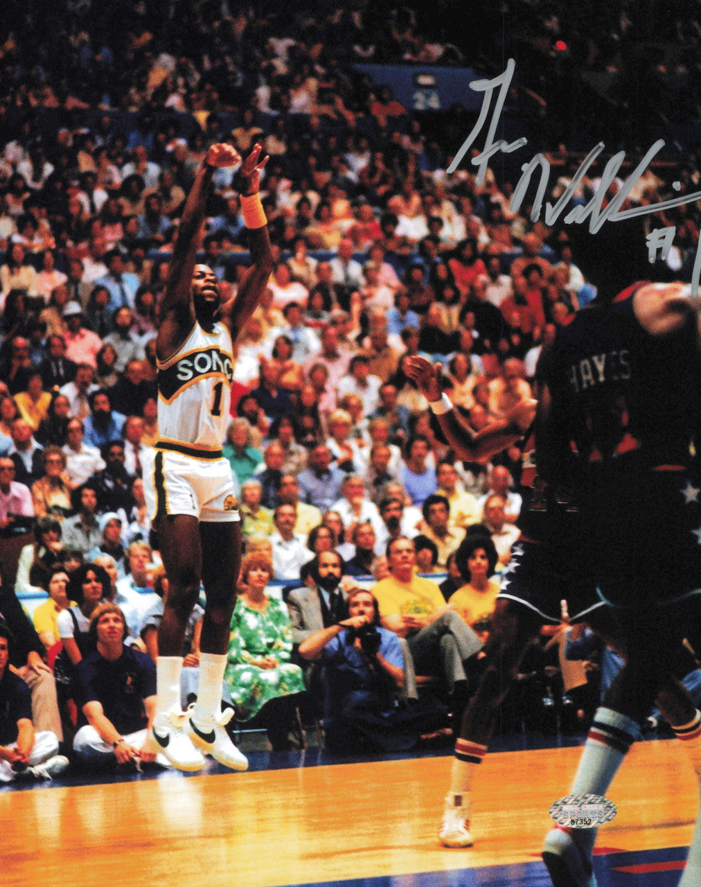 Gus Williams Autographed 8x10 Photo Seattle Supersonics MCS Holo #87352