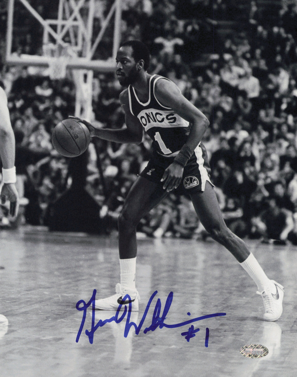 Gus Williams Autographed 8x10 Photo Seattle Supersonics MCS Holo #87353