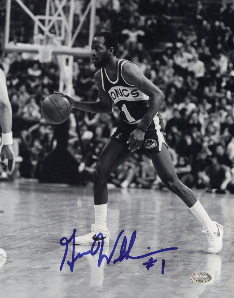 Gus Williams Autographed 8x10 Photo Seattle Supersonics MCS Holo #87353