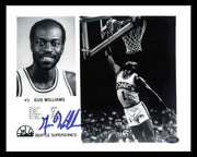 Gus Williams Autographed 8x10 Photo Seattle Supersonics MCS Holo #87357