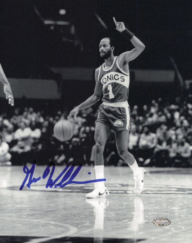 Gus Williams Autographed 8x10 Photo Seattle Supersonics MCS Holo #87358