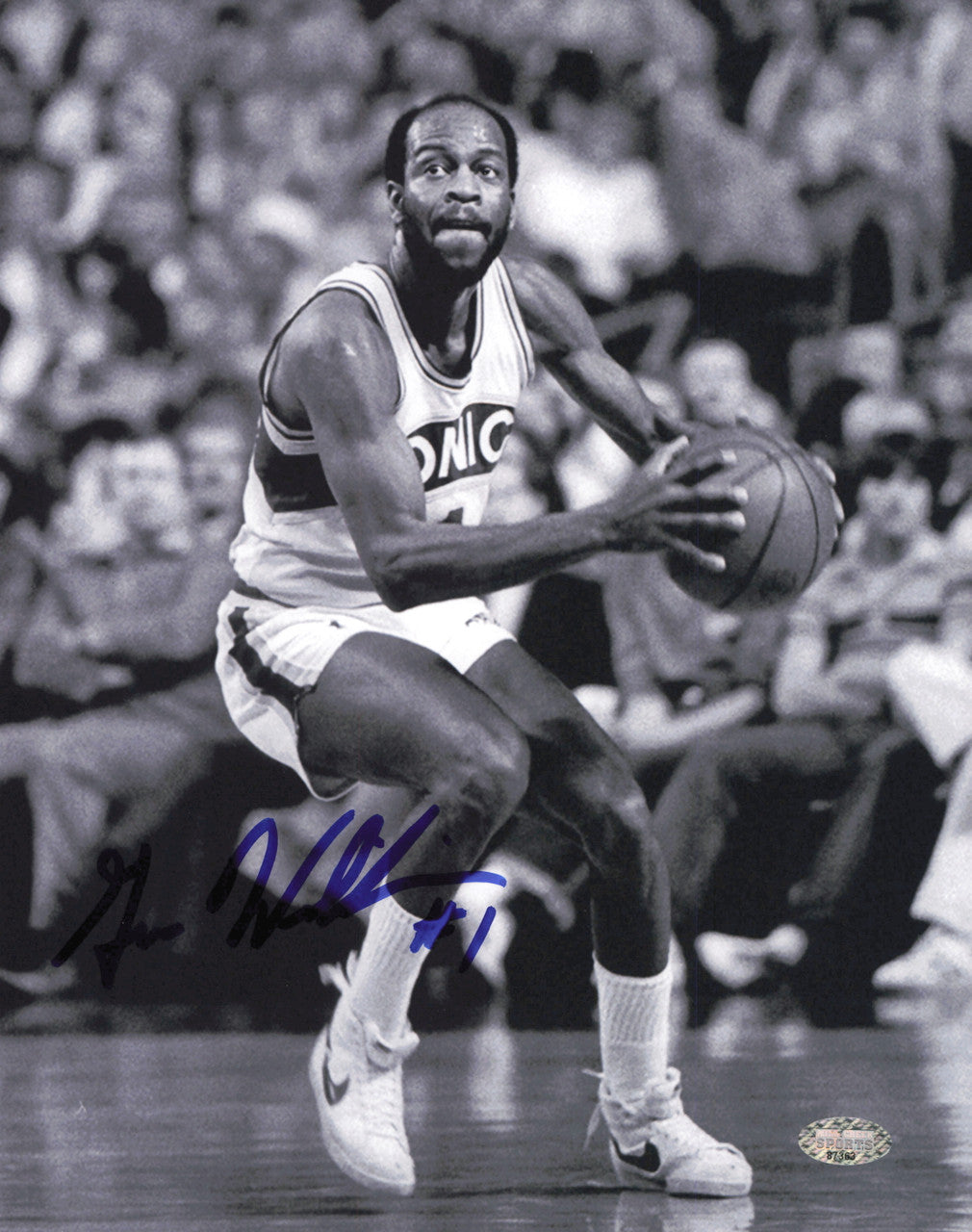 Gus Williams Autographed 8x10 Photo Seattle Supersonics MCS Holo #87363