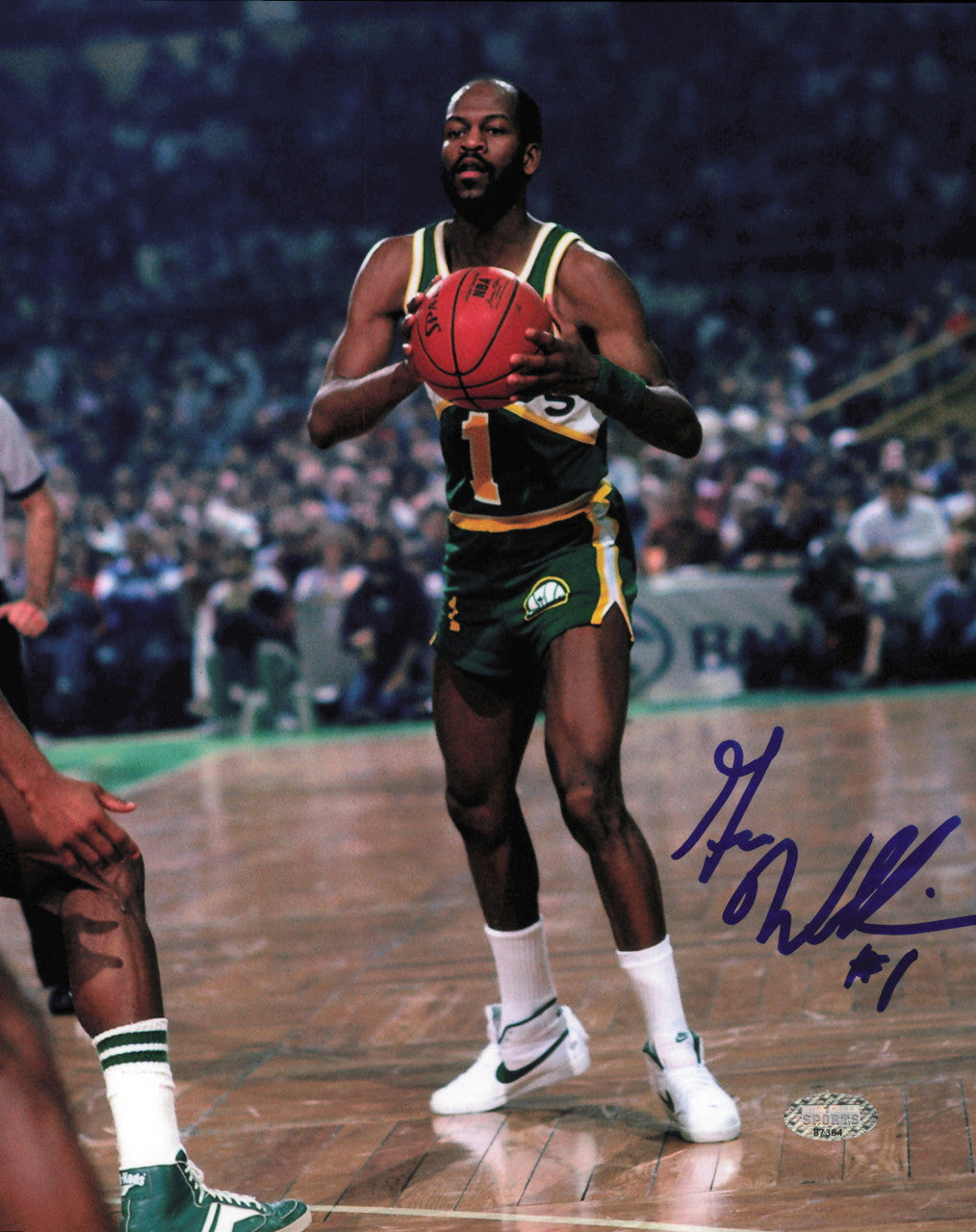 Gus Williams Autographed 8x10 Photo Seattle Supersonics MCS Holo #87364