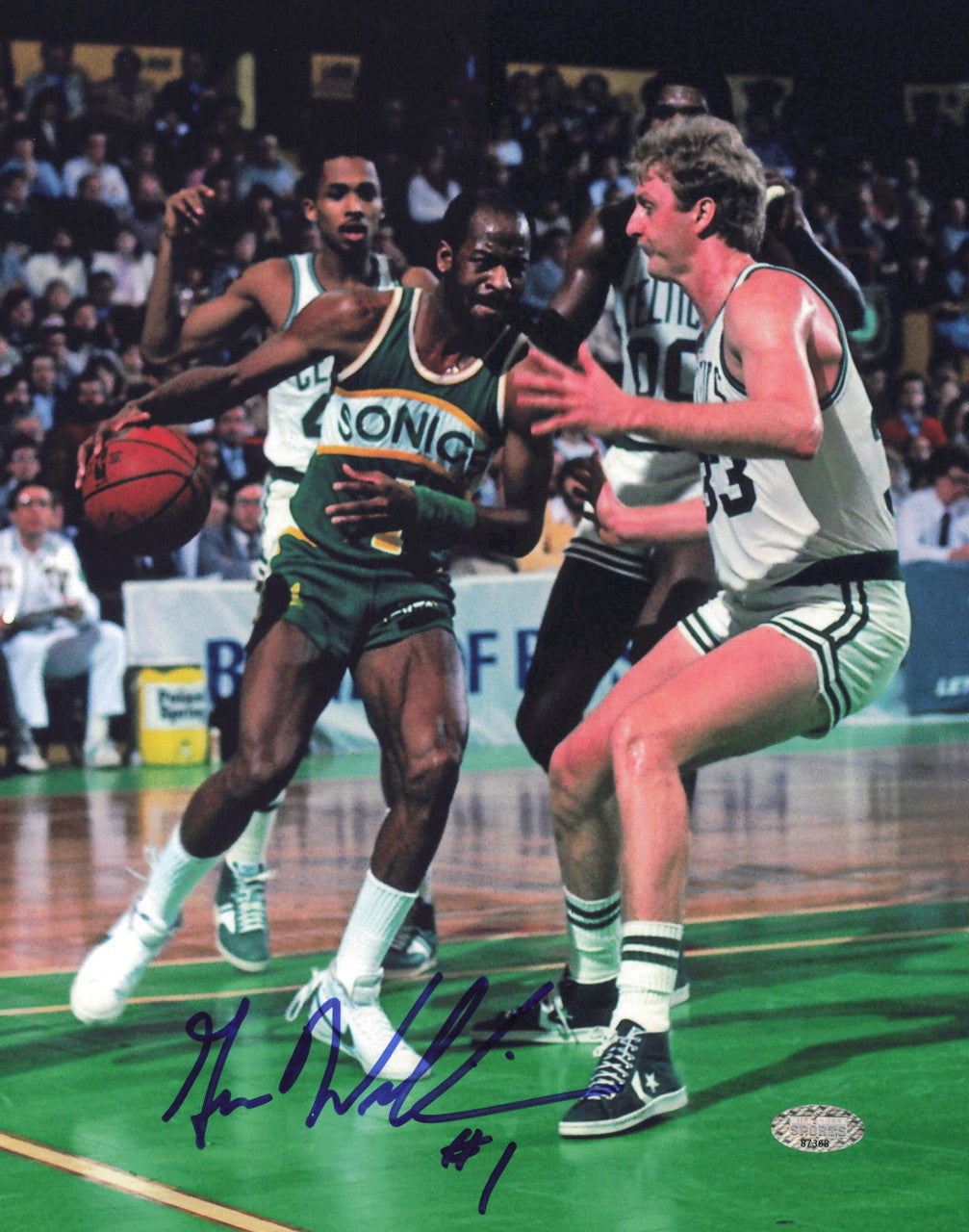 Gus Williams Autographed 8x10 Photo Seattle Supersonics MCS Holo #87368