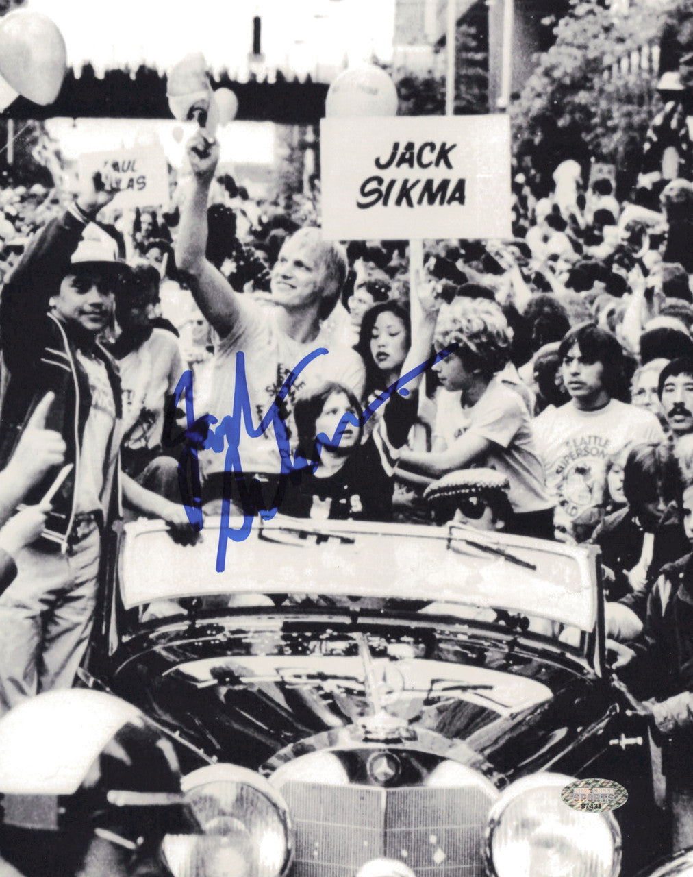 Jack Sikma Autographed 8x10 Photo Seattle Supersonics MCS Holo #87431