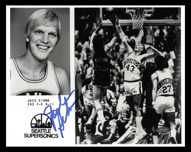 Jack Sikma Autographed 8x10 Photo Seattle Supersonics MCS Holo #87437