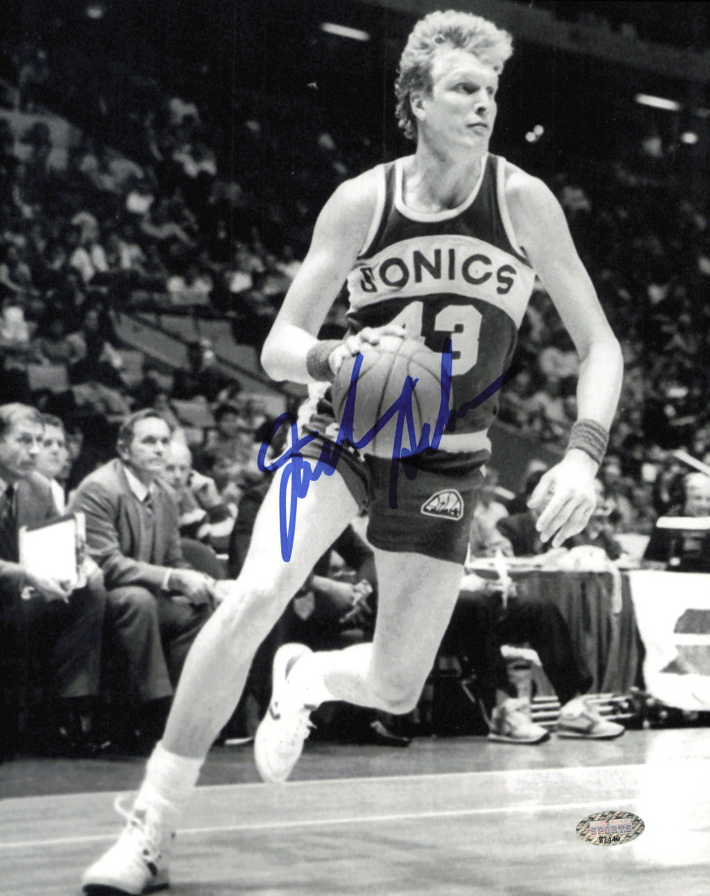 Jack Sikma Autographed 8x10 Photo Seattle Supersonics MCS Holo #87440