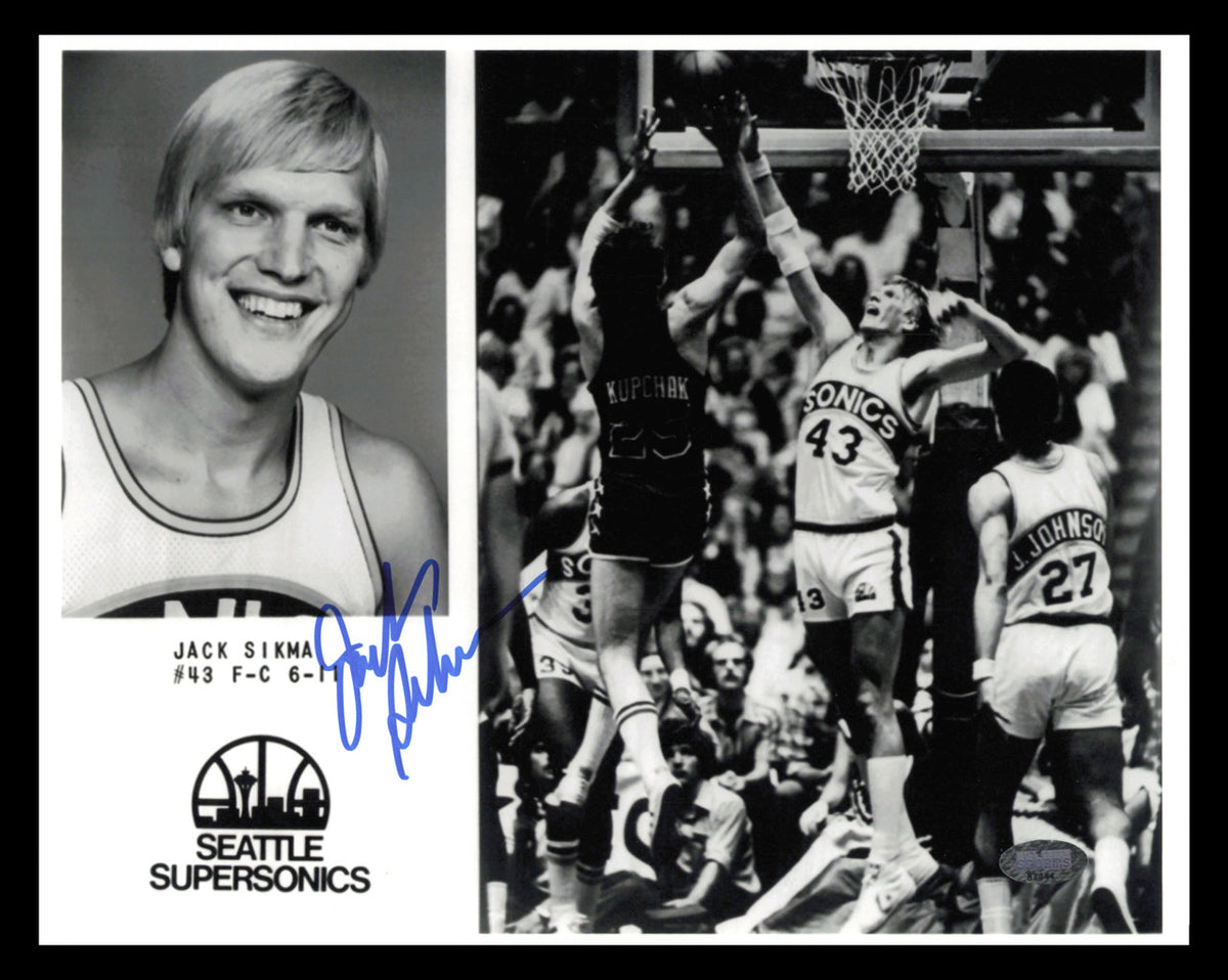 Jack Sikma Autographed 8x10 Photo Seattle Supersonics MCS Holo #87444