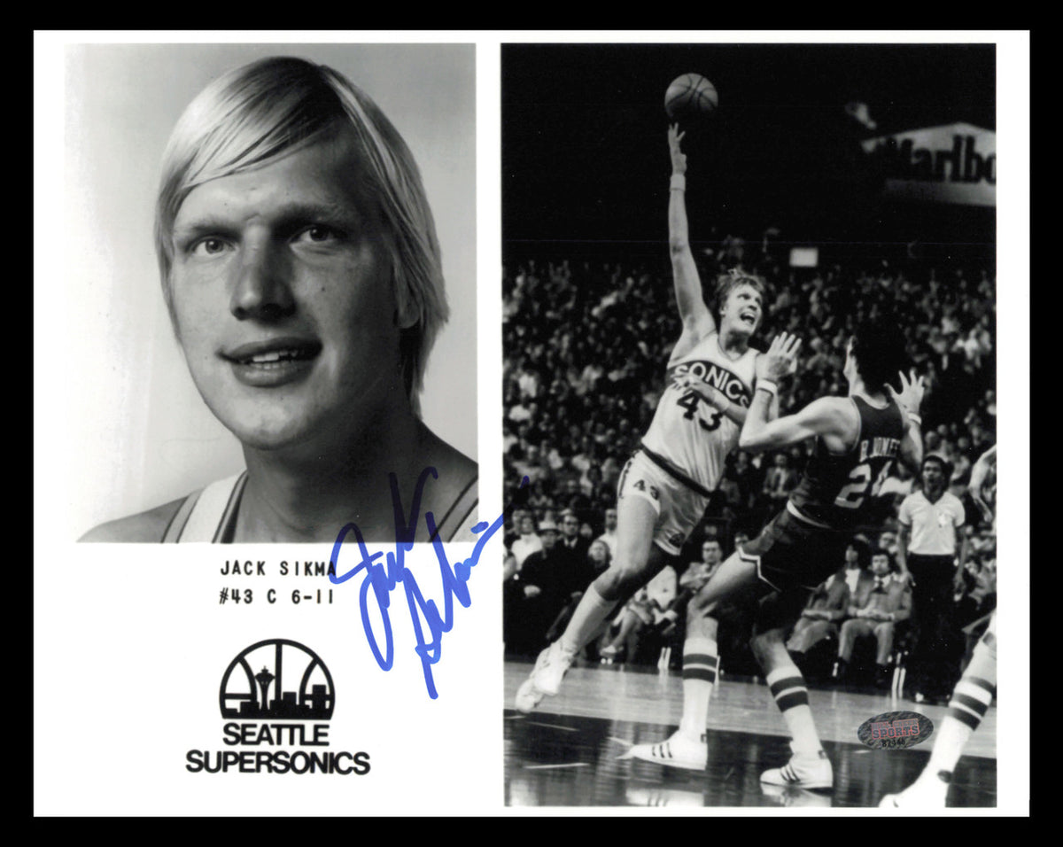 Jack Sikma Autographed 8x10 Photo Seattle Supersonics MCS Holo #87445