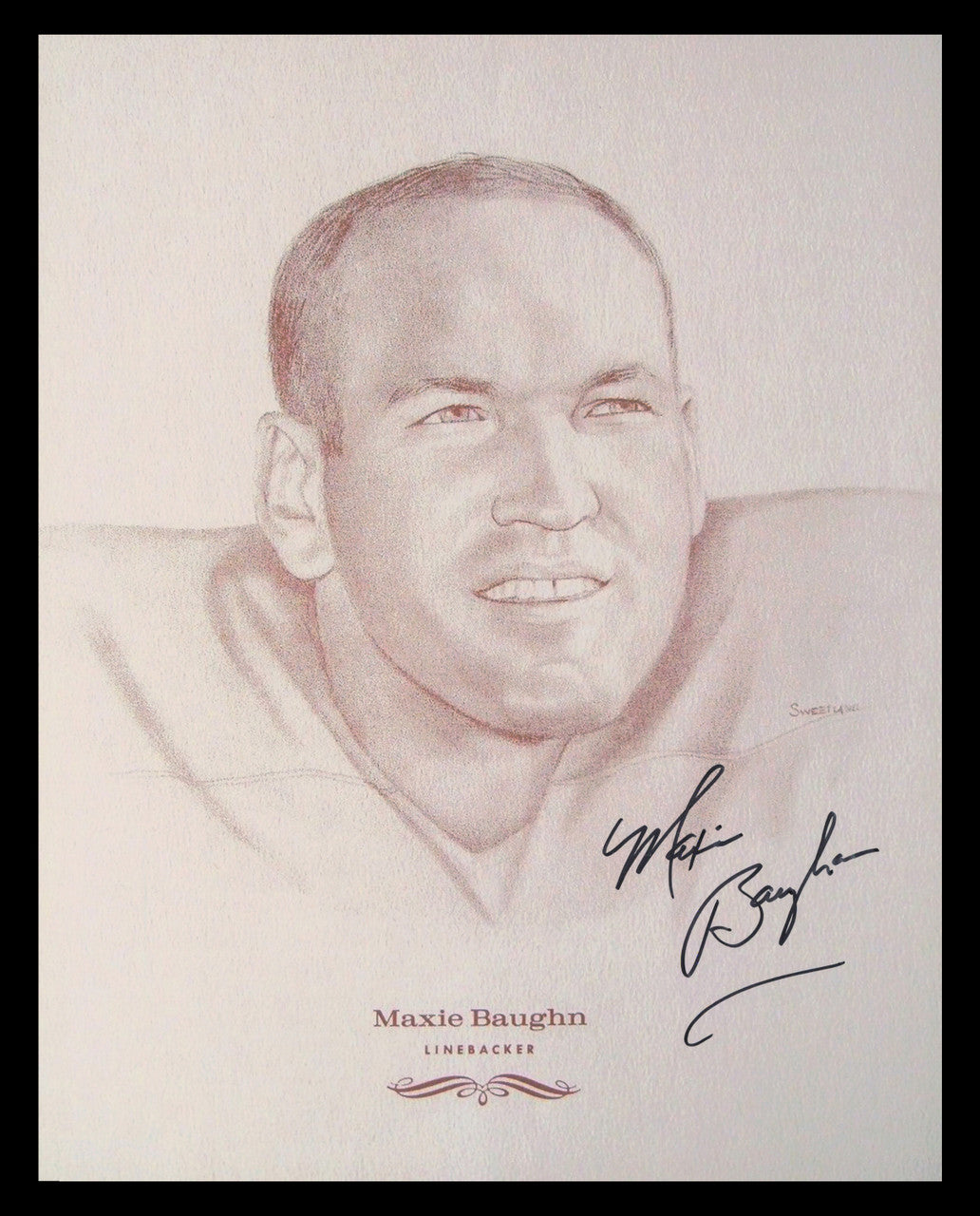 Maxie Baughn Autographed 8x10 Photo Los Angeles Rams SKU #244684