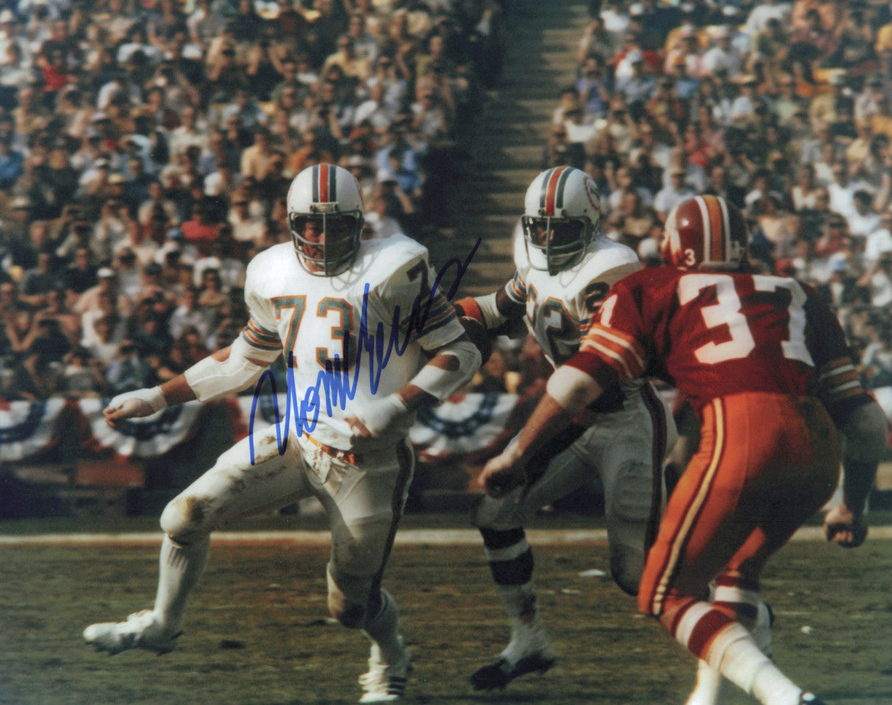 Norm Evans Autographed 8x10 Photo Miami Dolphins SKU #244740