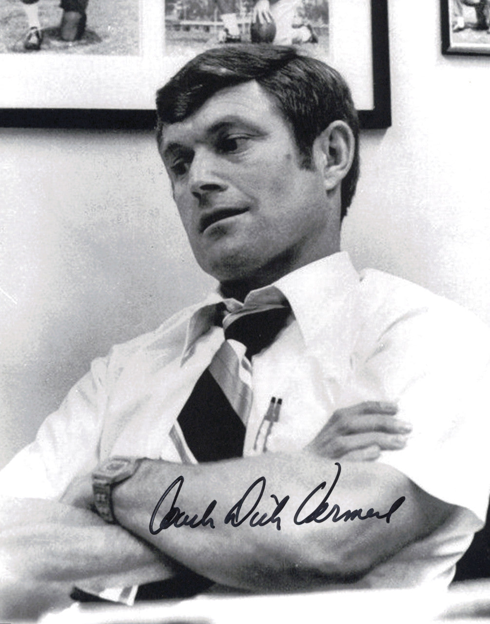 Coach Dick Vermeil Autographed 8x10 Photo Philadelphia Eagles SKU #244747