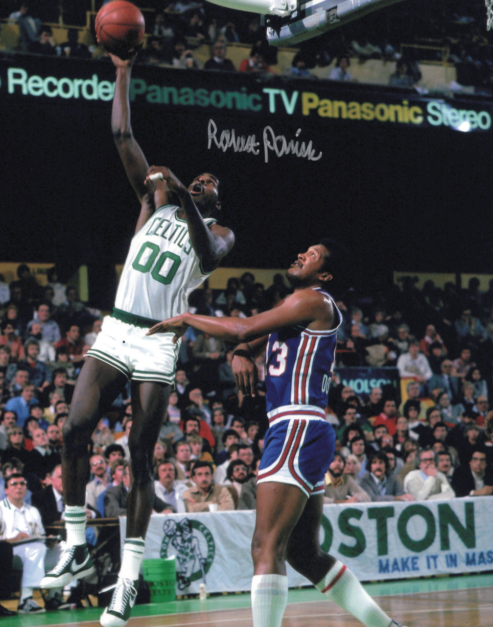 Robert Parish Autographed 8x10 Photo Boston Celtics SKU #244785