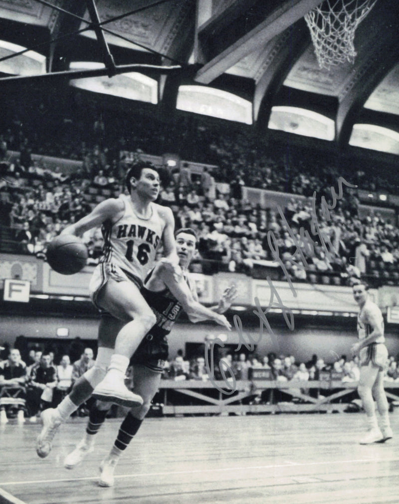 Cliff Hagan Autographed 8x10 Photo St. Louis Hawks SKU #244794