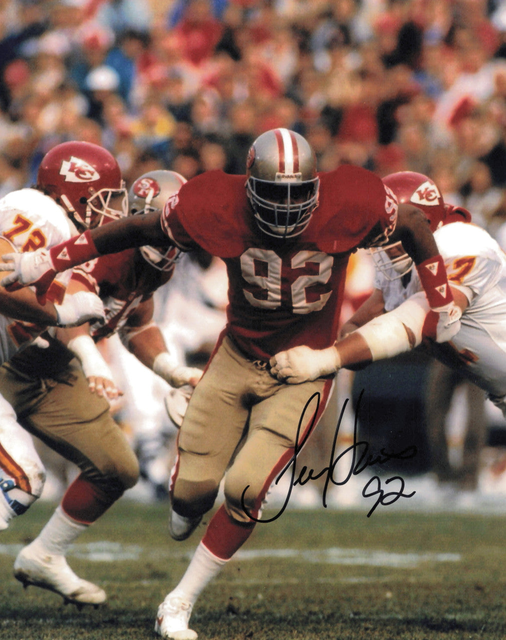 Tim Harris Autographed 8x10 Photo San Francisco 49ers SKU #244812