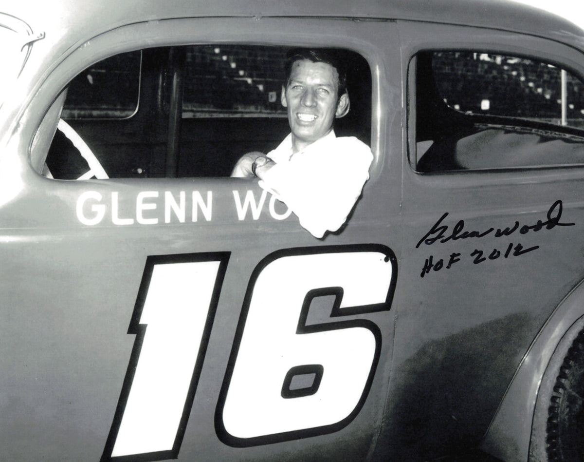 Glen Wood Autographed 8x10 Photo Nascar "HOF 2012" SKU #244846