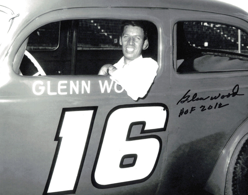 Glen Wood Autographed 8x10 Photo Nascar "HOF 2012" SKU #244846