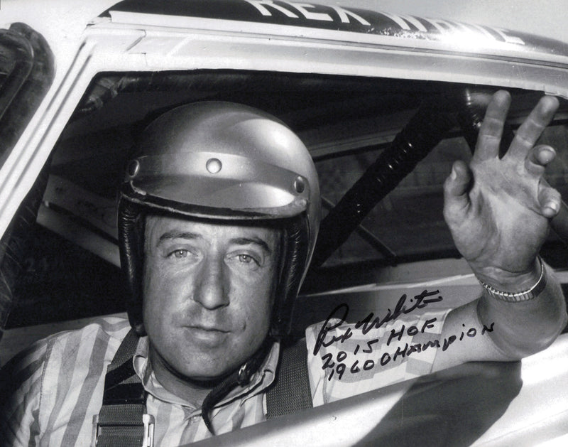Rex White Autographed 8x10 Photo Nascar SKU #244886