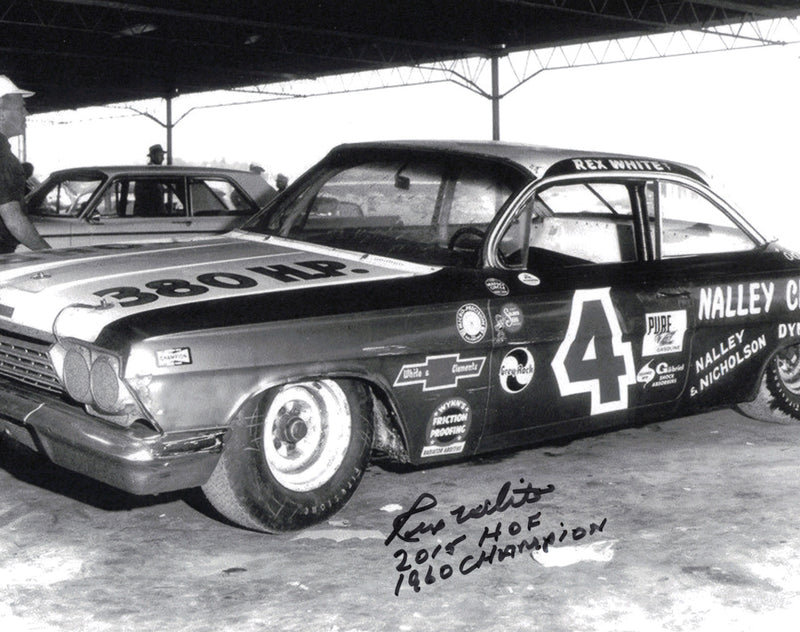 Rex White Autographed 8x10 Photo Nascar SKU #244888