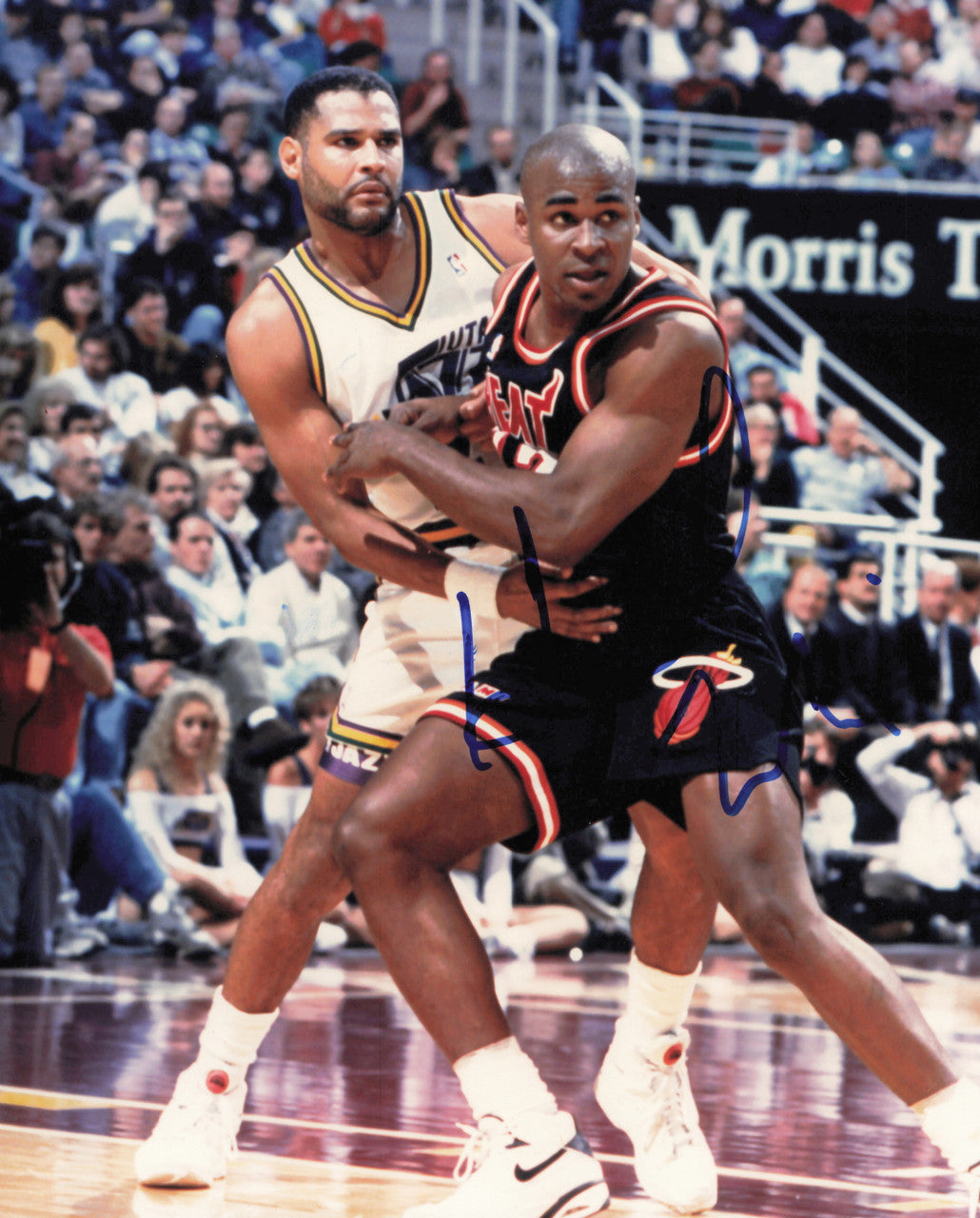 Harold Miner Autographed 8x10 Photo Miami Heat SKU #244892