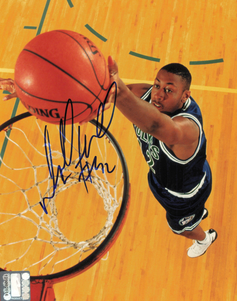 Donyell Marshall Autographed 8x10 Photo Minnesota Timberwolves SKU #244894