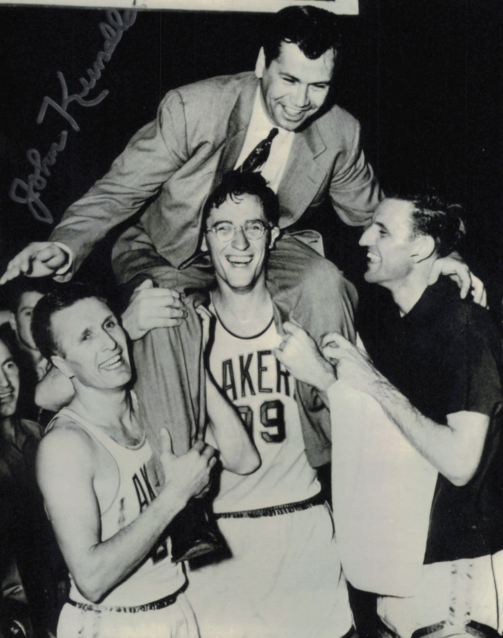 John Kundla Autographed 8x10 Photo Minneapolis Lakers SKU #244915