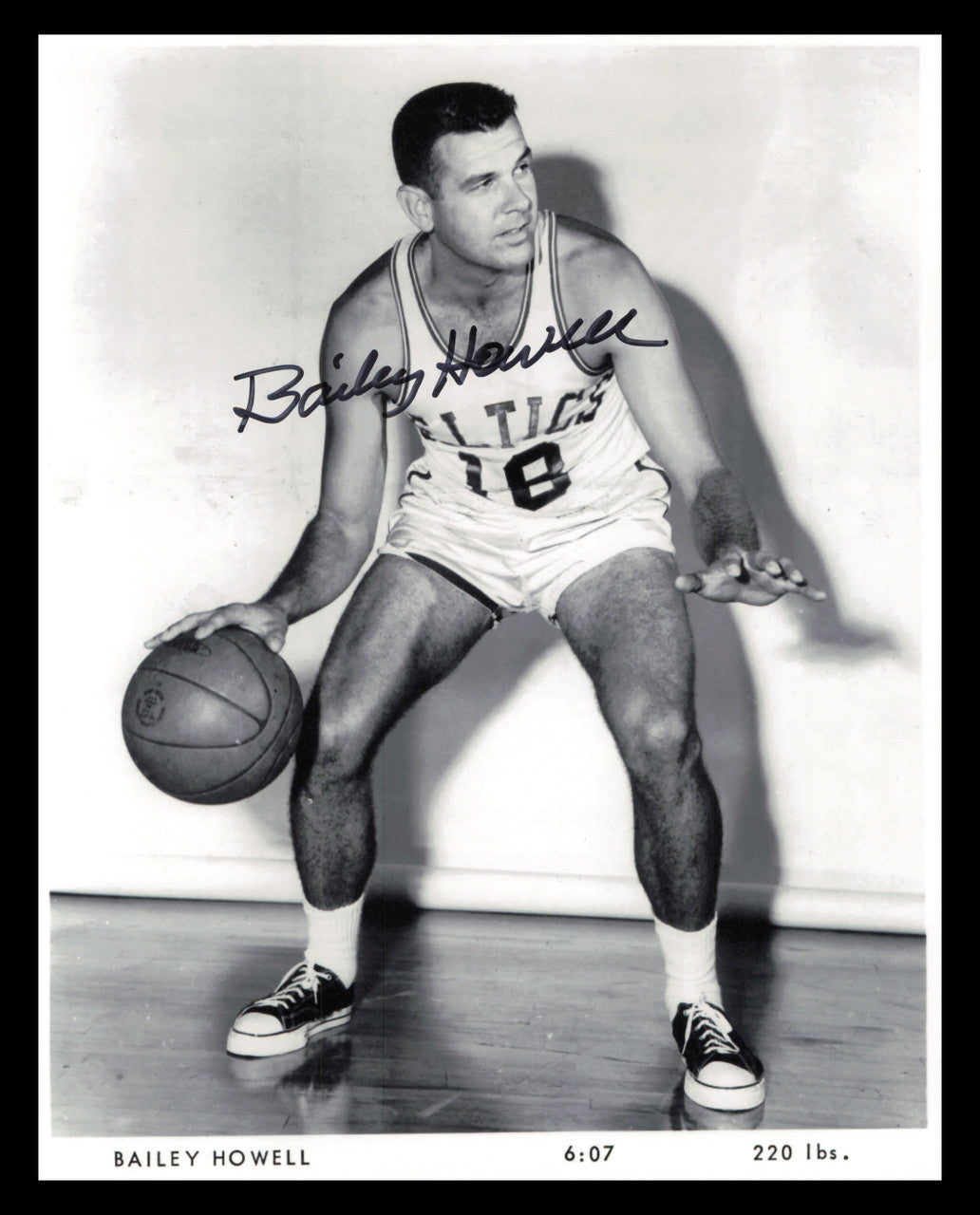 Bailey Howell Autographed 8x10 Photo Boston Celtics SKU #244920
