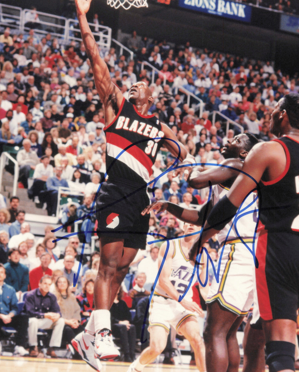 Terry Porter Autographed 8x10 Photo Portland Trail Blazers SKU #244956