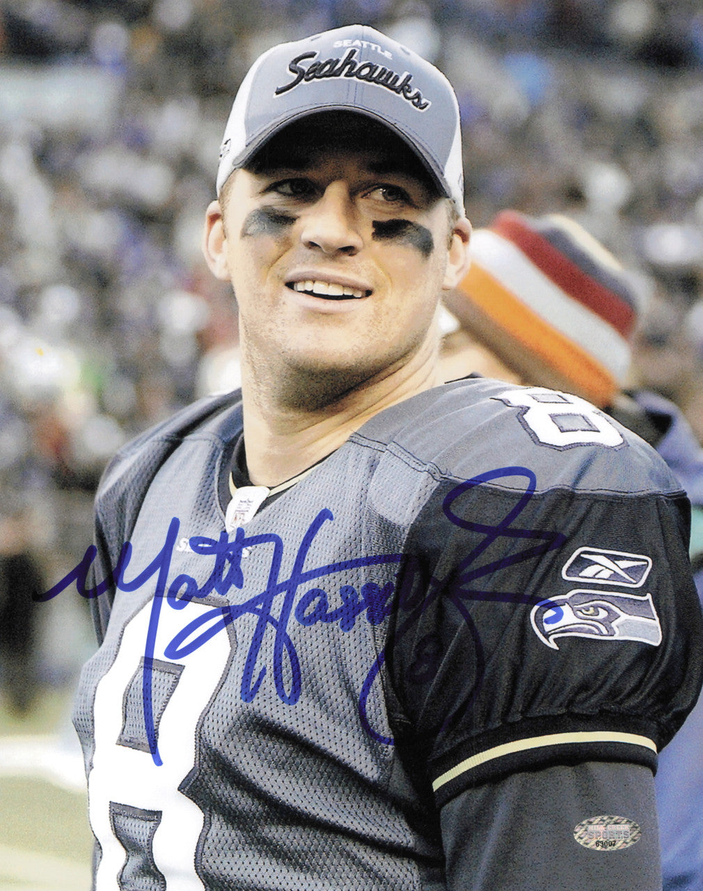 Matt Hasselbeck Autographed 8x10 Photo Seattle Seahawks MCS Holo #63007