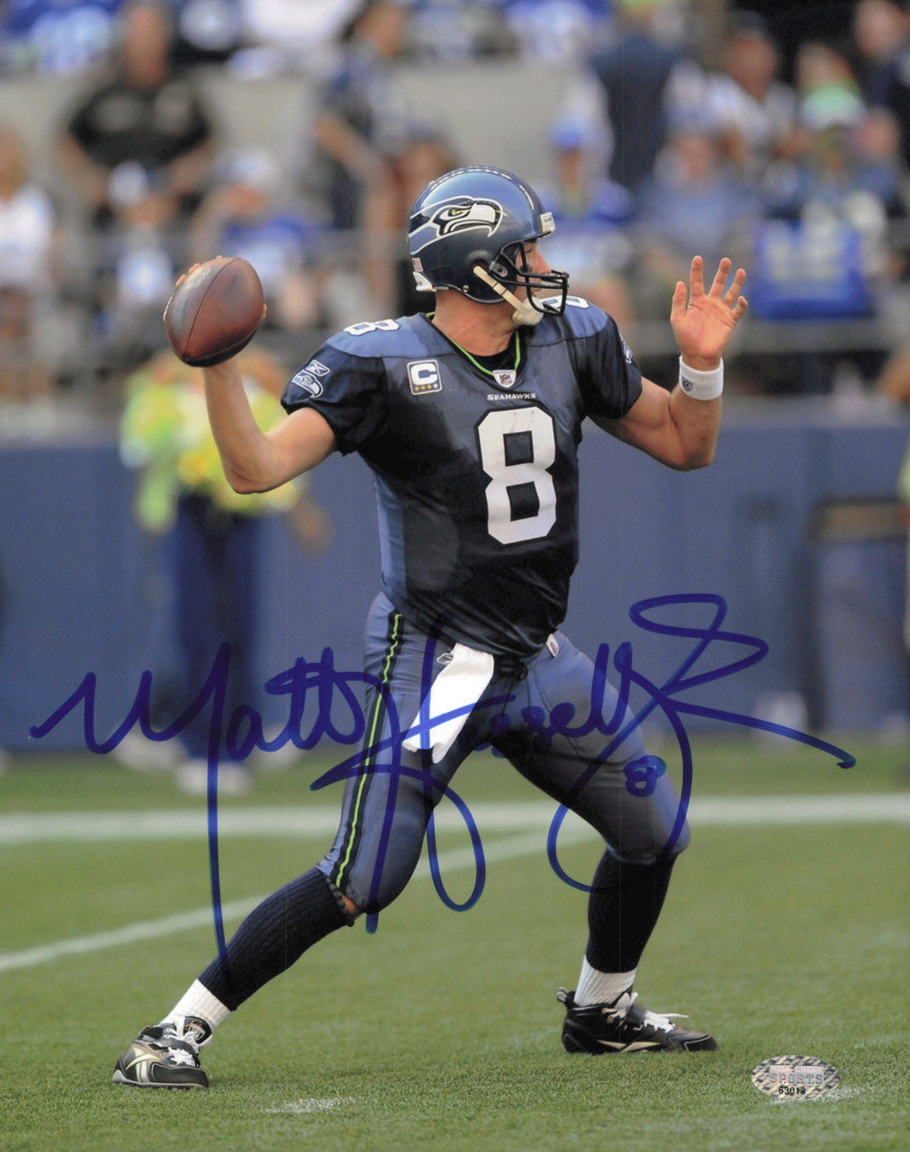 Matt Hasselbeck Autographed 8x10 Photo Seattle Seahawks MCS Holo #63013