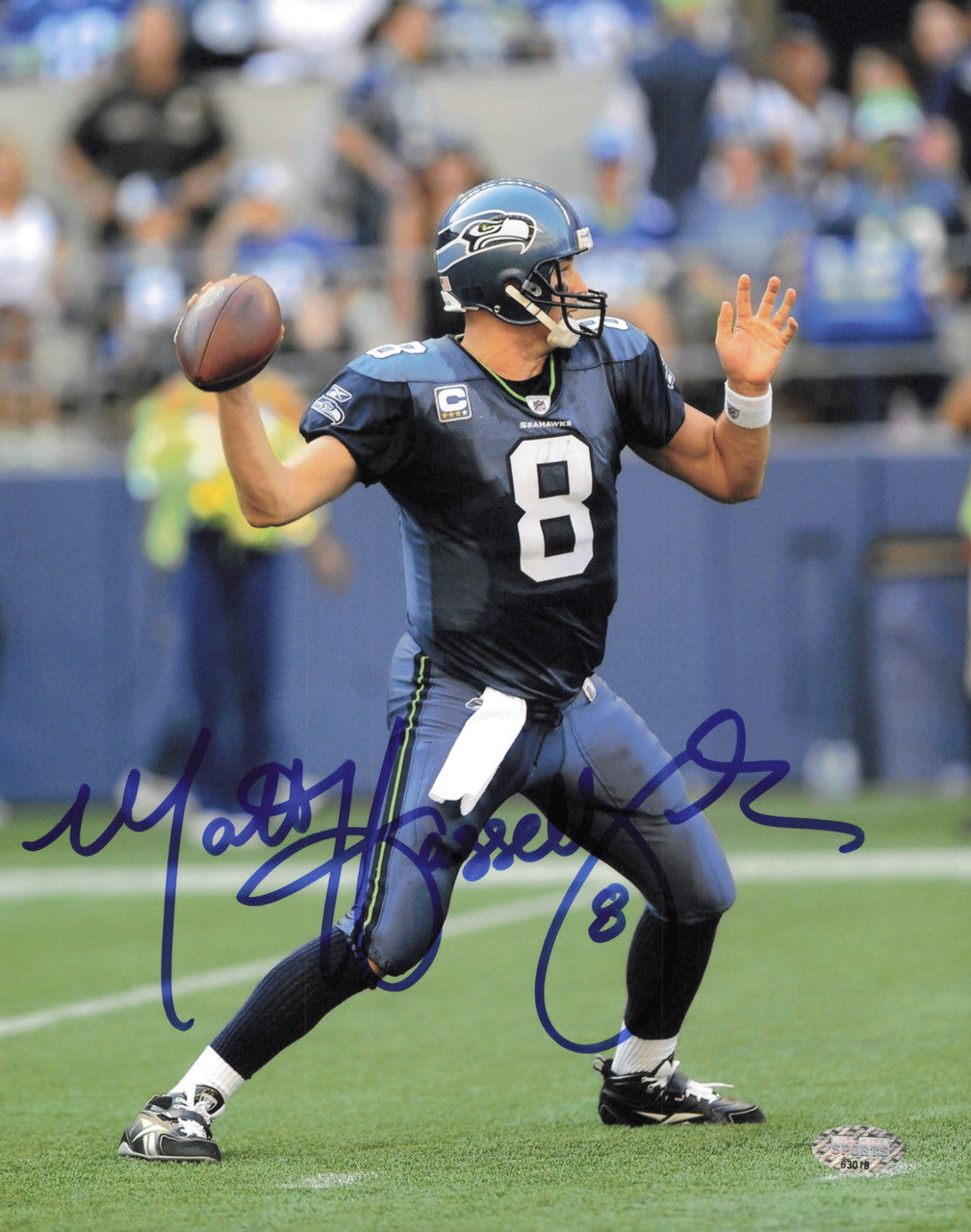 Matt Hasselbeck Autographed 8x10 Photo Seattle Seahawks MCS Holo #63018