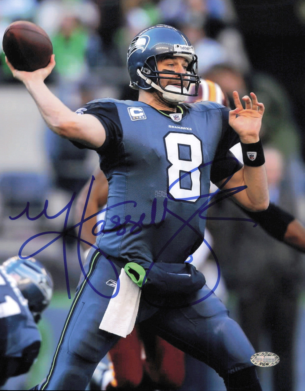 Matt Hasselbeck Autographed 8x10 Photo Seattle Seahawks MCS Holo #63030